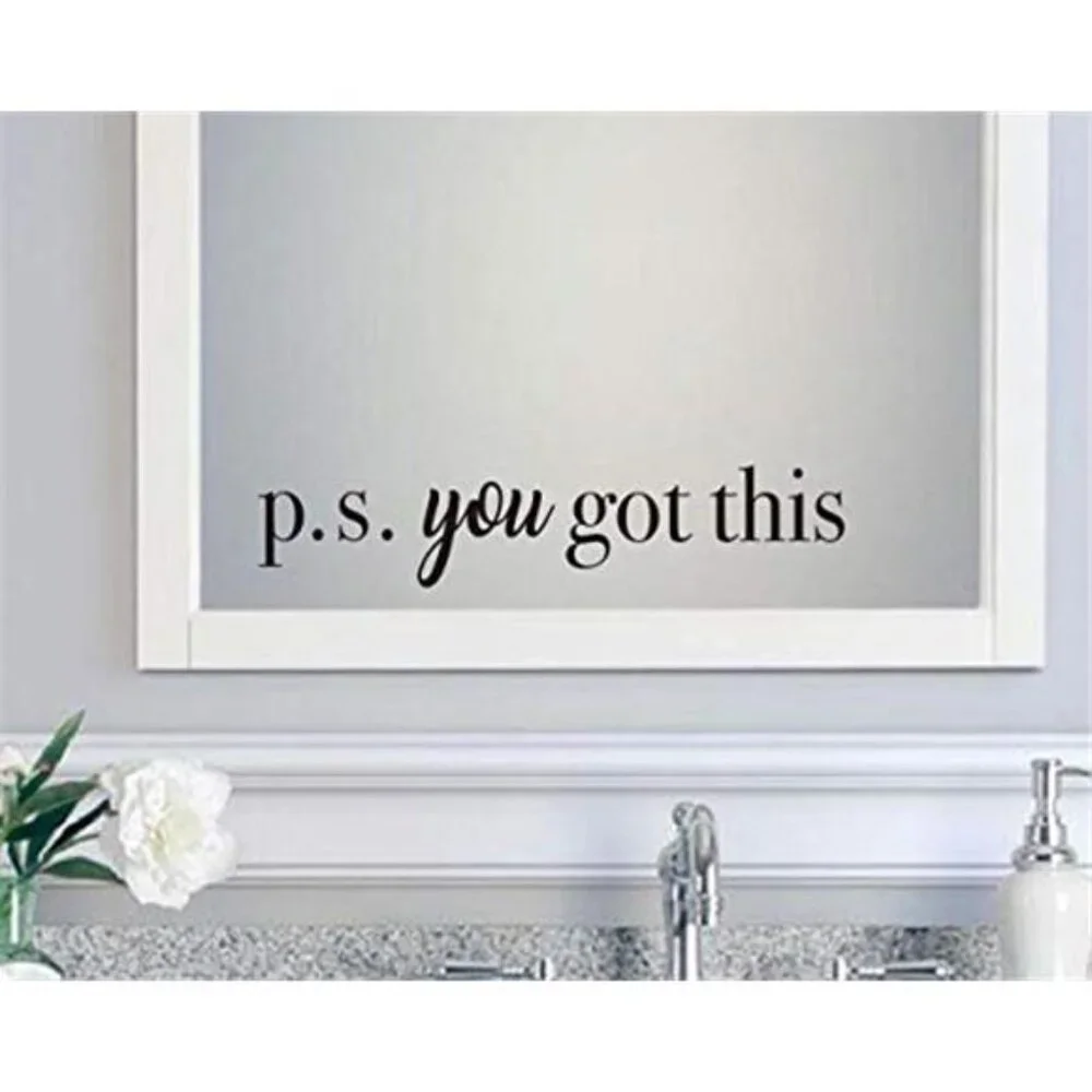 You Got This Wall Decal Inspirational Quote Mirror Sticker Motivational Vinyl